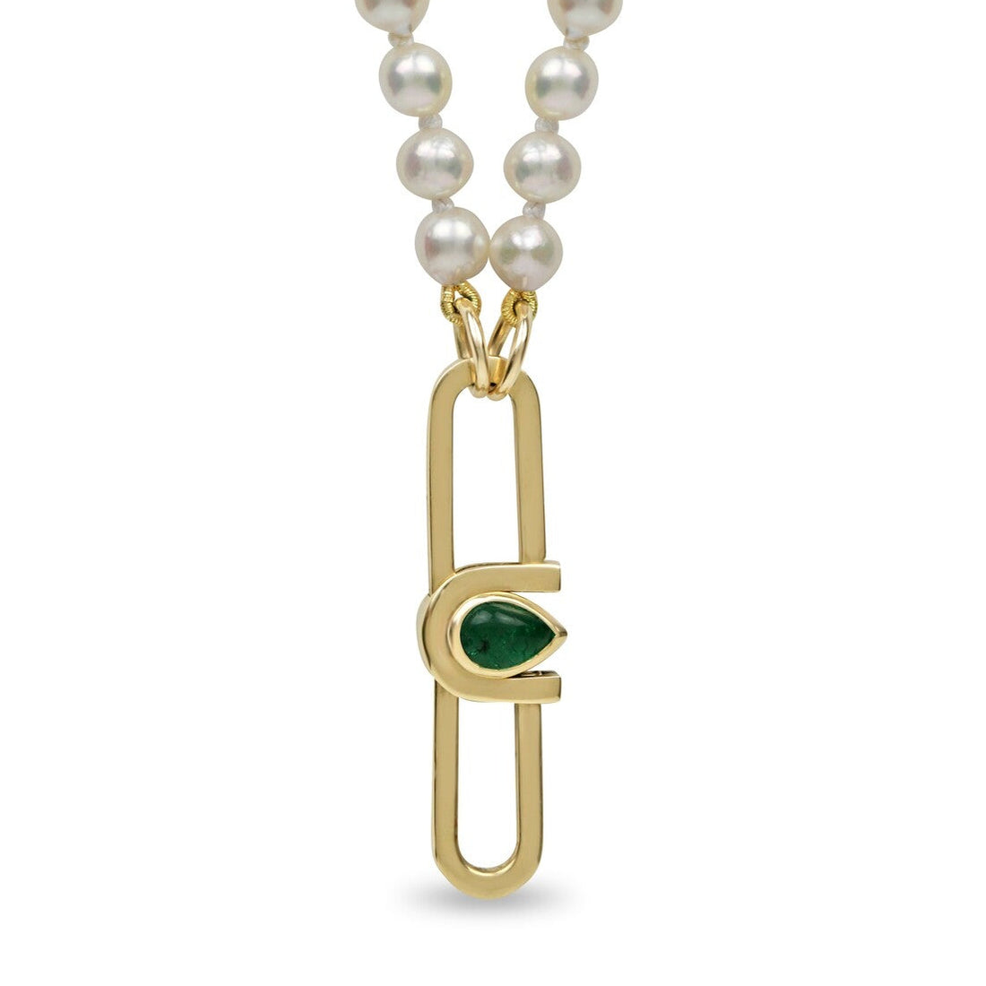 Poize Lock Pearl Necklace