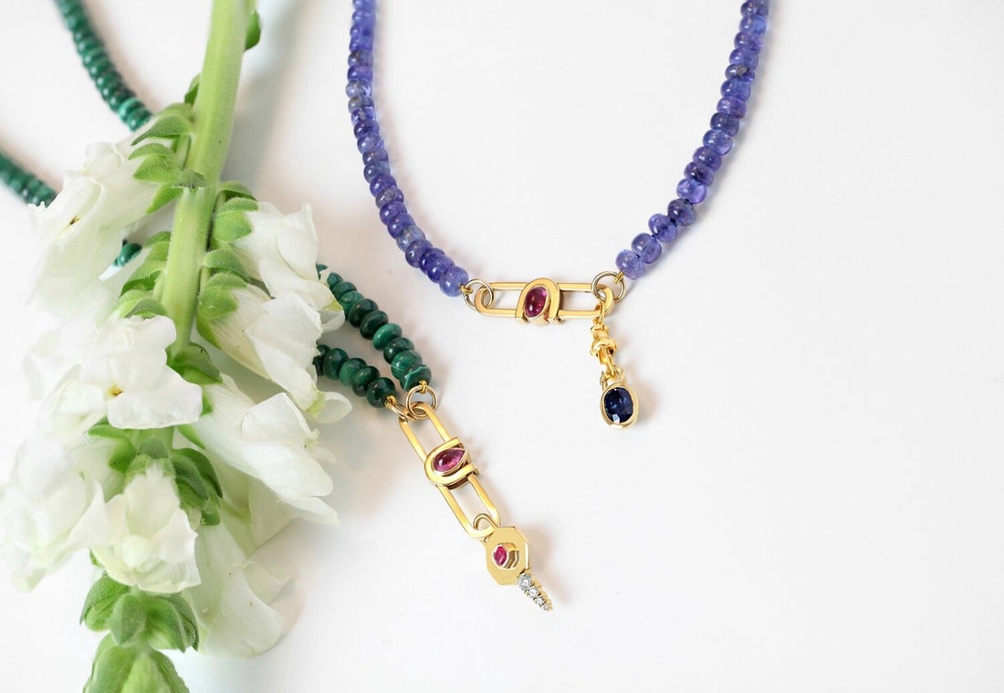 Poize Lock Tanzanite Necklace