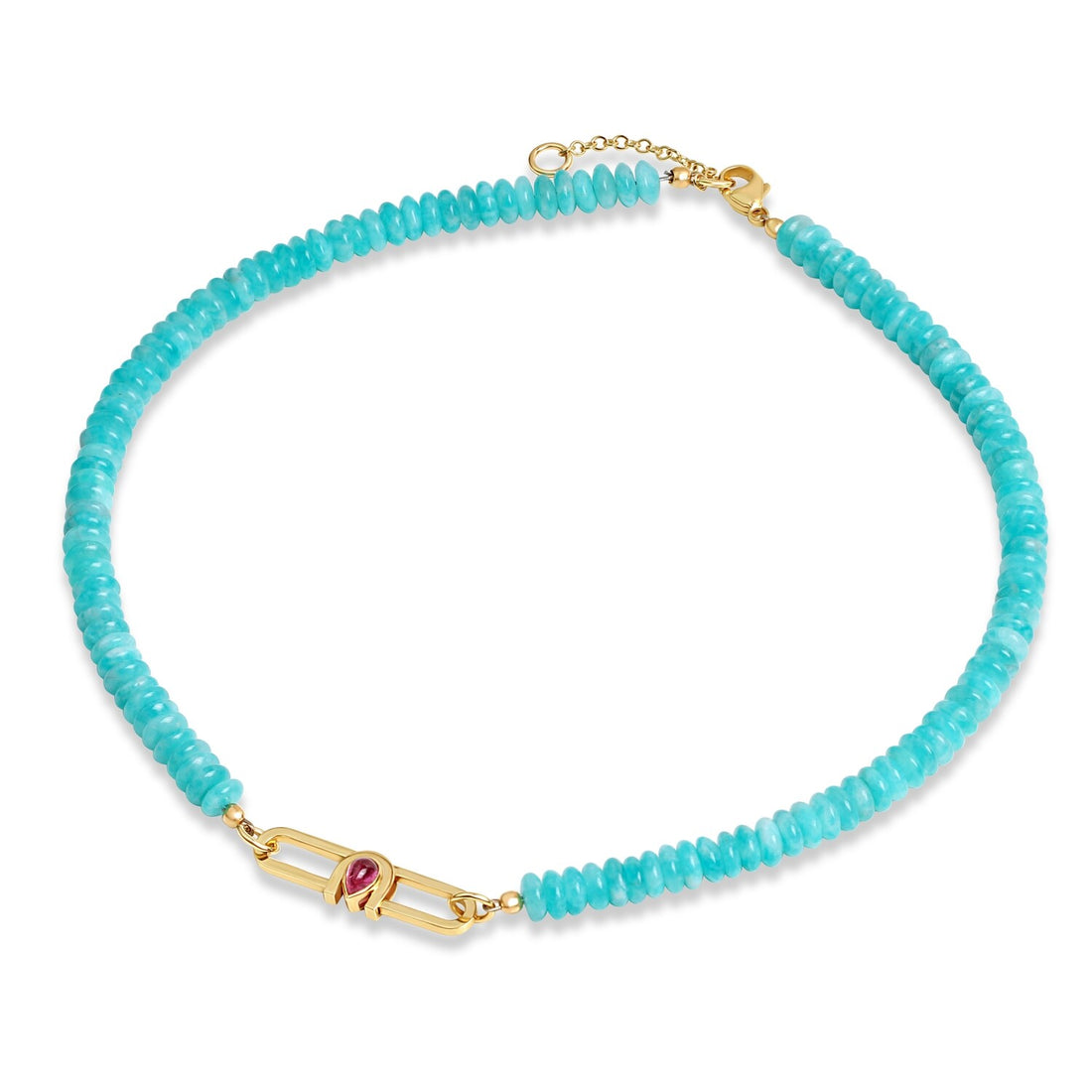 Poize Lock Amazonite Necklace