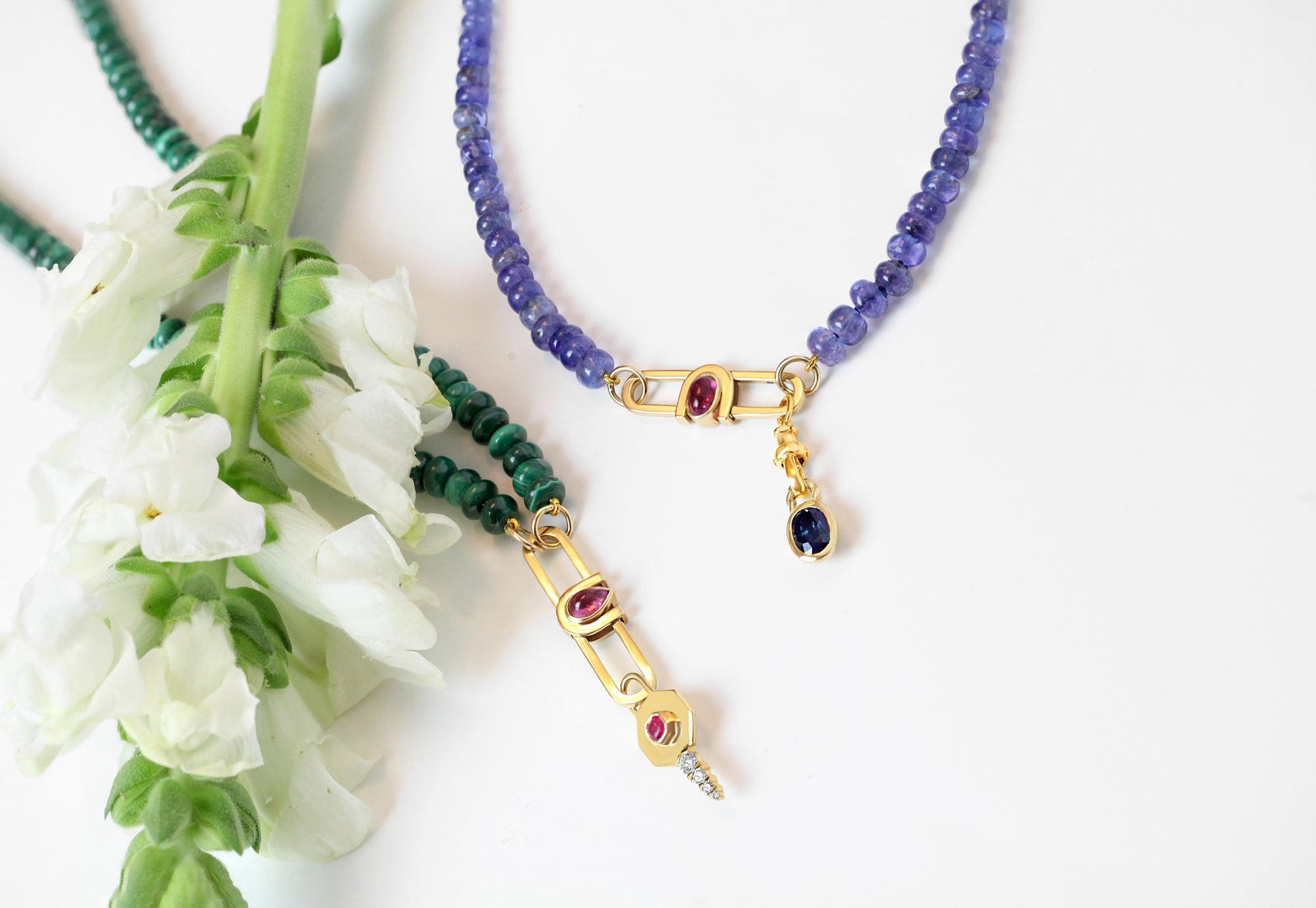 Poize Lock Lapis Lazuli Necklace
