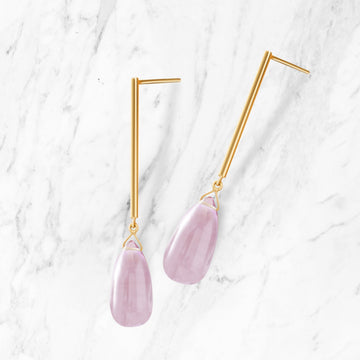 Kimjoux's Gaia Amethyst Teardrop Earrings