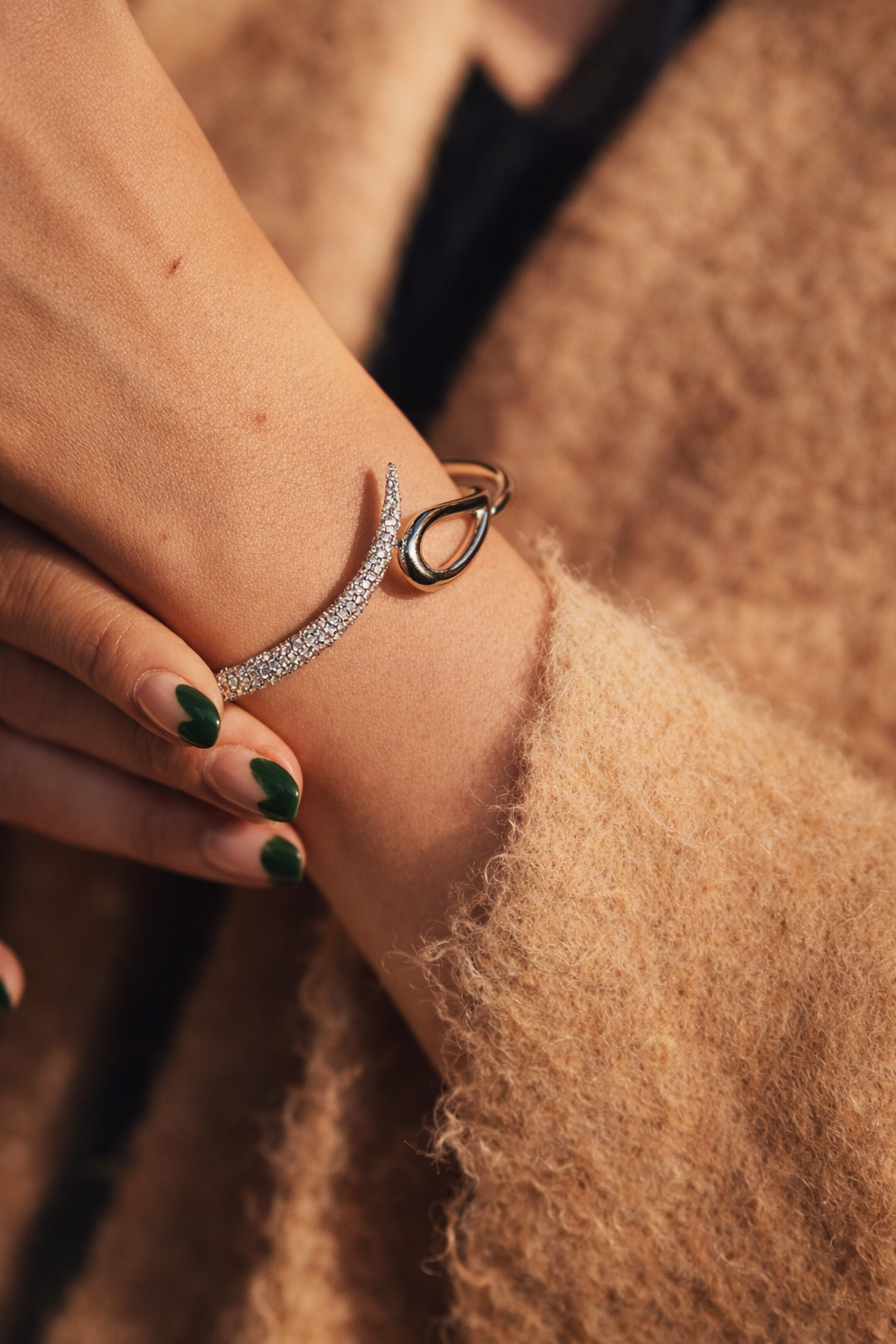 The Current Bangle Pave Diamond