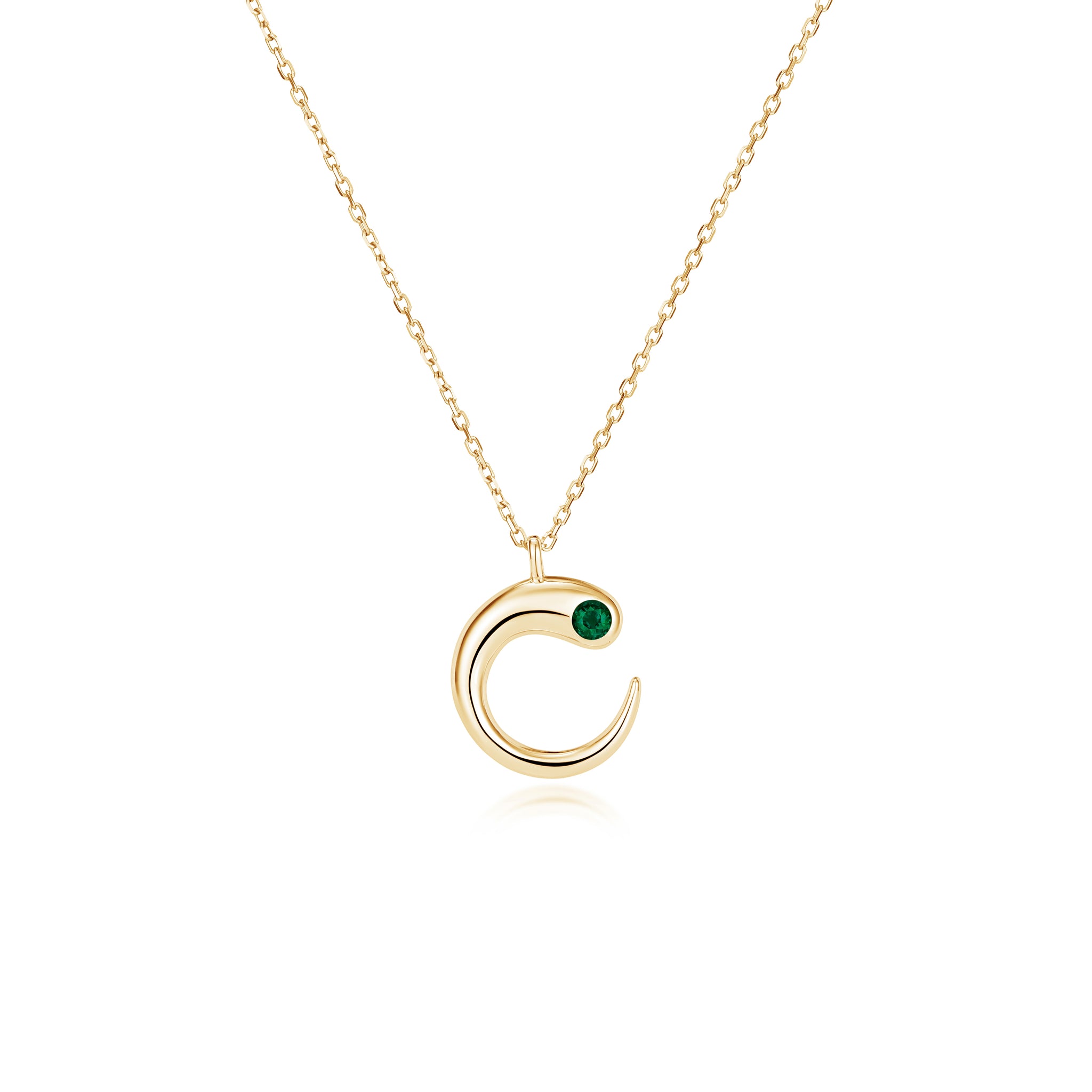 Eclipse Green Emerald Pendant