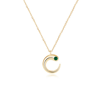 Eclipse Green Emerald Pendant
