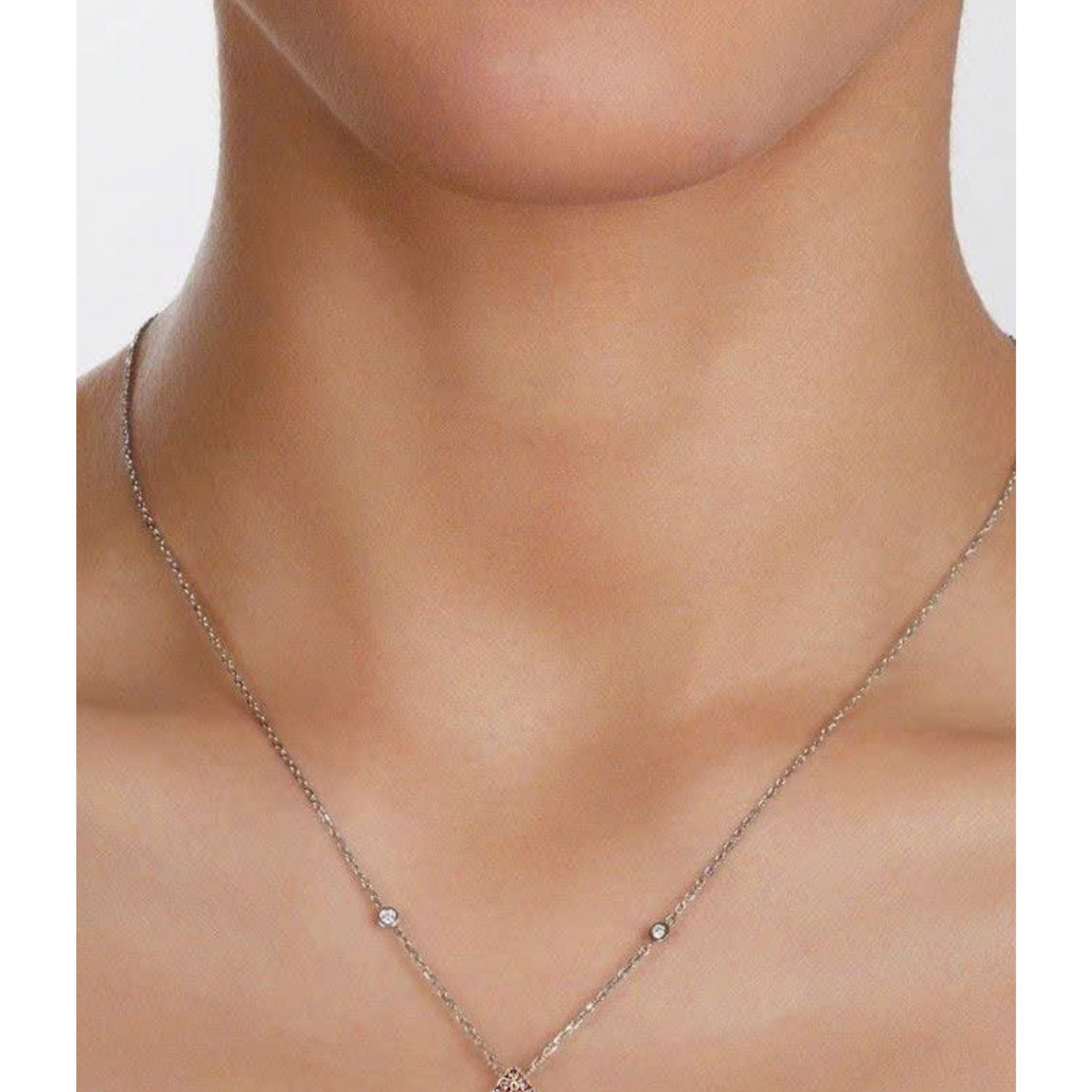 Bespoke Pearshape Pink Diamond Pendant