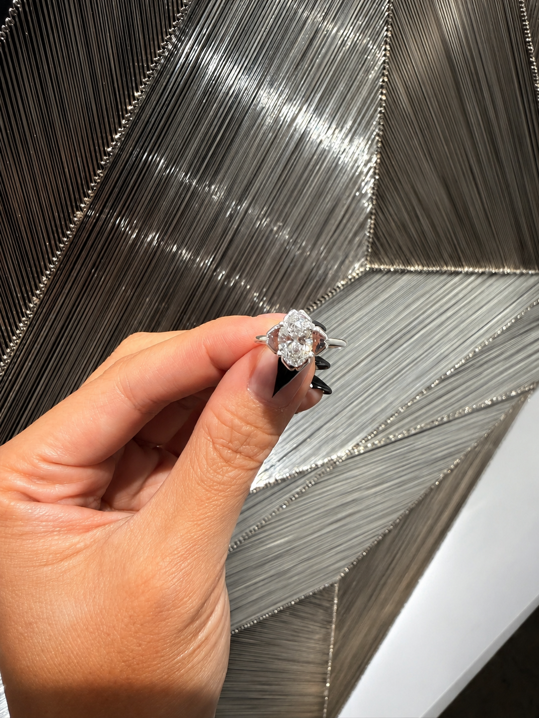 The First Oval Diamond Ring