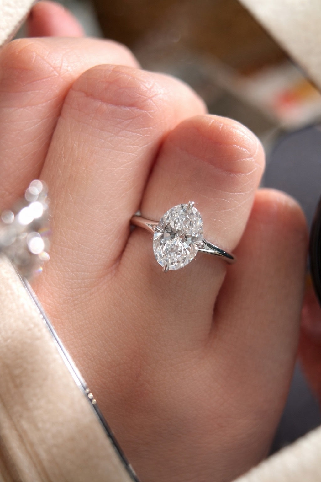 Classic Oval Diamond Ring